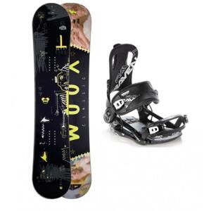 Woox Club of 7th snowboard + vázání Raven Fastec FT 270 black - 115 cm + XL (EU 45-47)
