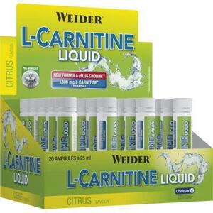 Weider L-Carnitine 1800 mg 20×25 ml - broskev