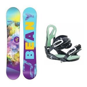 Beany Meadow dívčí snowboard + vázání Beany Teen - 100 cm