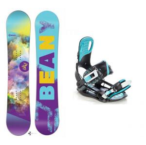 Beany Meadow dámský snowboard + vázání Raven Starlet black/mint - 100 cm + S (EU 35-39)