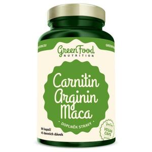 GreenFood Carnitin Arginin Maca vegan 90 kapslí