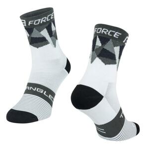 Force Ponožky TRIANGLE bílo-šedo-černé - bílo-šedo-černé S-M/36-41
