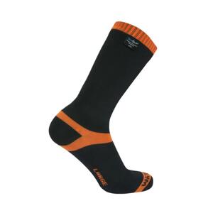 DexShell Hytherm PRO nepromokavé ponožky černá oranžová - M - Tangelo Red