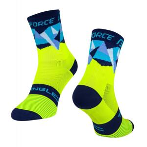 Force ponožky TRIANGLE fluomodré - fluo-modré S-M/36-41