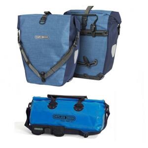 Ortlieb Back-roller Plus zadní brašny + Ortlieb Rack-Pack 24l  - modrá