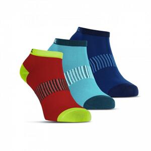 Salming Performance Ankle Sock 3p Blue/Red/Lapis - 39-42