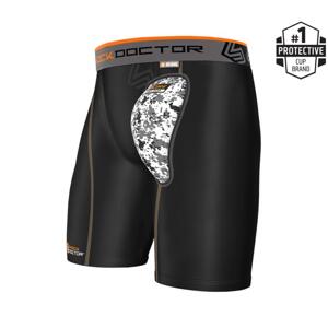 Shock Doctor 236 Compression Short with AirCore™ Soft Cup suspenzor - XL - černá