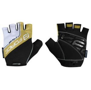 Force RIVA černo-zlaté rukavice - XXL