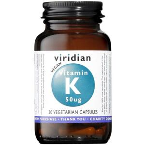 Viridian Vitamin K 50ug 30 kapslí