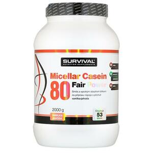 Survival Micellar Casein 80 Fair Power 2000 g - ledová káva