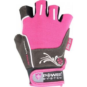 Power System fitness rukavice Womans Power růžové - M