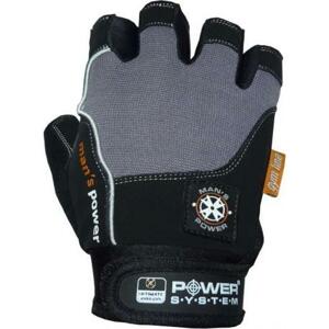Power System fitness rukavice Mans Power šedé - L