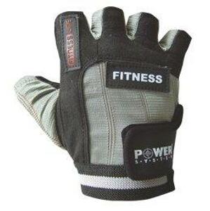 Power System fitness rukavice Fitness černošedé - S