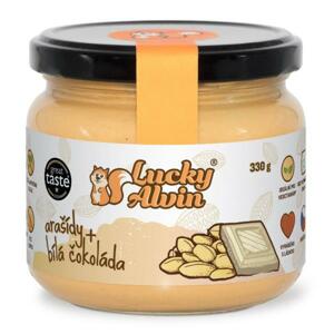 Lucky Alvin Arašídové máslo ochucené 330 g - bílá čokoláda