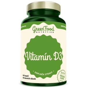 GreenFood Vitamín D3 vegan 60 kapslí