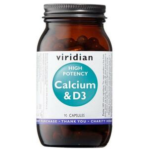 Viridian High Potency Calcium D3 (Vápník s vitamínem D3) 90 kapslí