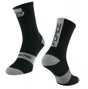 Force LONG PRO černo-šedé ponožky - , černo-šedé