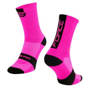 Force ponožky LONG PRO růžovočerné - růžovo-černé S-M/36-41
