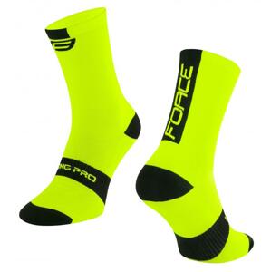 Force ponožky LONG PRO fluočerné - fluo-černé L-XL/42-46