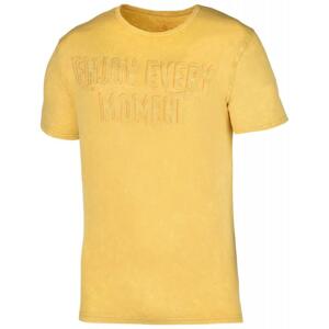 Husky Bueno M krémově žluté pánské triko - M
