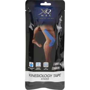 XQ Max Kinesiology Knee tejpovací páska koleno 25 x 5 cm 6 ks - Modrá