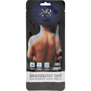 XQ Max Kinesiology Shoulder/Neck tejpovací páska ramena 20 x 5 cm 4 ks - Modrá
