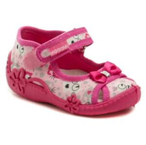 Vi-GGa-Mi růžové dětské plátěné sandálky ZULKA - EU 21