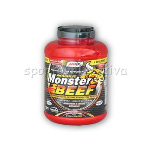 Amix Anabolic Monster BEEF 90% Protein 2200g - Strawberry-banana