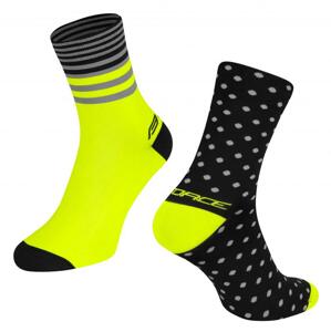 Force ponožky SPOT černofluo - L-XL/42-46