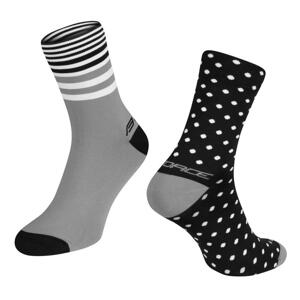 Force ponožky SPOT černošedé - černo-šedé XXS-XS/30-35