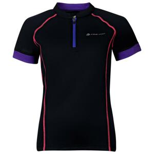 Alpine Pro SORANA černo/fialové dámské sportovní triko - XS