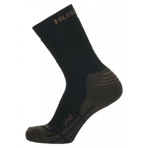 Husky All Wool hnědé ponožky - XL (45-48)