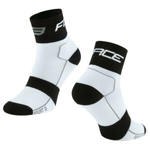 Force ponožky Sport 3 bíločerné - S-M/36-41