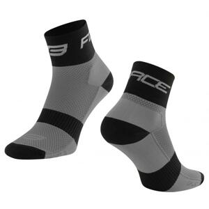 Force ponožky SPORT 3 šedočené - šedo-čené S-M/36-41