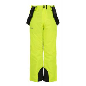 Kilpi Mimas-JB dětské zimní lyžařské kalhoty žlutá - 134
