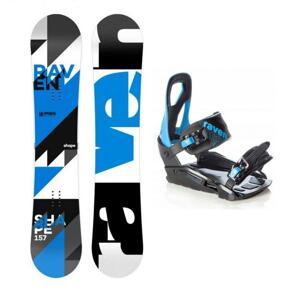Raven Shape blue snowboard + Raven S200 blue vázání - 158 cm wide (širší) + S/M (EU 37-41)