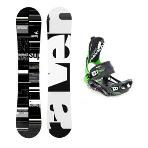 Raven Supreme black/lime snowboard + Raven FT 270 black/green vázání - 148 cm + L (EU 42-44)