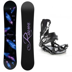 Raven Mia Black dámský snowboard + Raven FT 270 black vázání - 139 cm + M (EU 39–41)