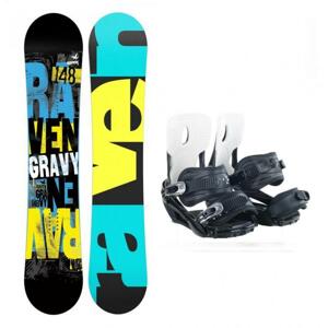 Raven Gravy 2019/20 dětský snowboard + Beany Lucky vázání - 125 cm + S (EU 37-40)