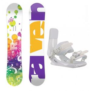 Raven Lucy CAP dívčí snowboard + Sp Junior 180 White vázání - 149 cm