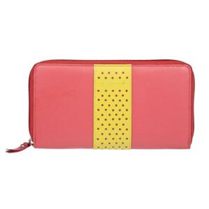 Lagen V-18 růžovo žlutá dámská kožená peněženka