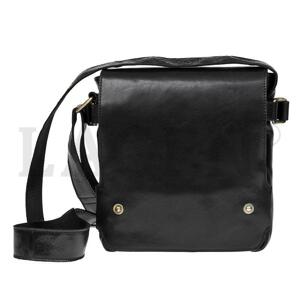 Lagen 3008-T černá kožená taška přes rameno