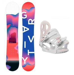 Gravity Fairy 19/20 dětský snowboard + Gravity G1 Jr white vázání - 130 cm + M (< EU 38 )