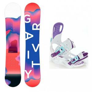 Gravity Fairy 19/20 dětský snowboard + Raven Starlet White vázání - 130 cm + M (EU 39-42)