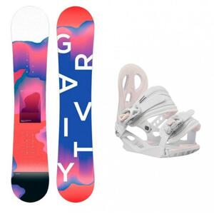 Gravity Fairy mini 19/20 dětský snowboard + Gravity G1 Jr white vázání - 110 cm + M (< EU 38 )
