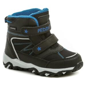 Peddy P3-631-37-10 černo modré dětské zimní boty - EU 27