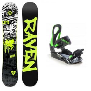Raven Core Black 2019/20 snowboard + vázání Raven S200 green - 150 cm + M/L (EU 40-47)
