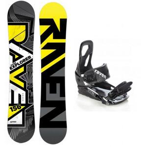 Raven Explorer 2019/20 snowboard + vázání Raven S200 black  - 157 cm + S/M (EU 37-41)