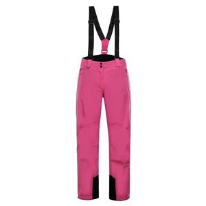 Alpine Pro ANIKA růžové dámské kalhoty lyžařské - M