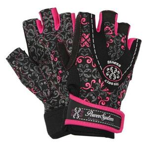 Power System Fitness rukavice Classy růžové - S